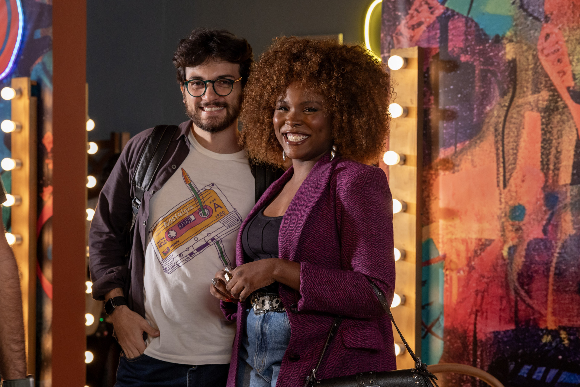 Victtor Hugo Maia e Luellem de Castro interpretam Tino e Talita  - Divulgação/Globo