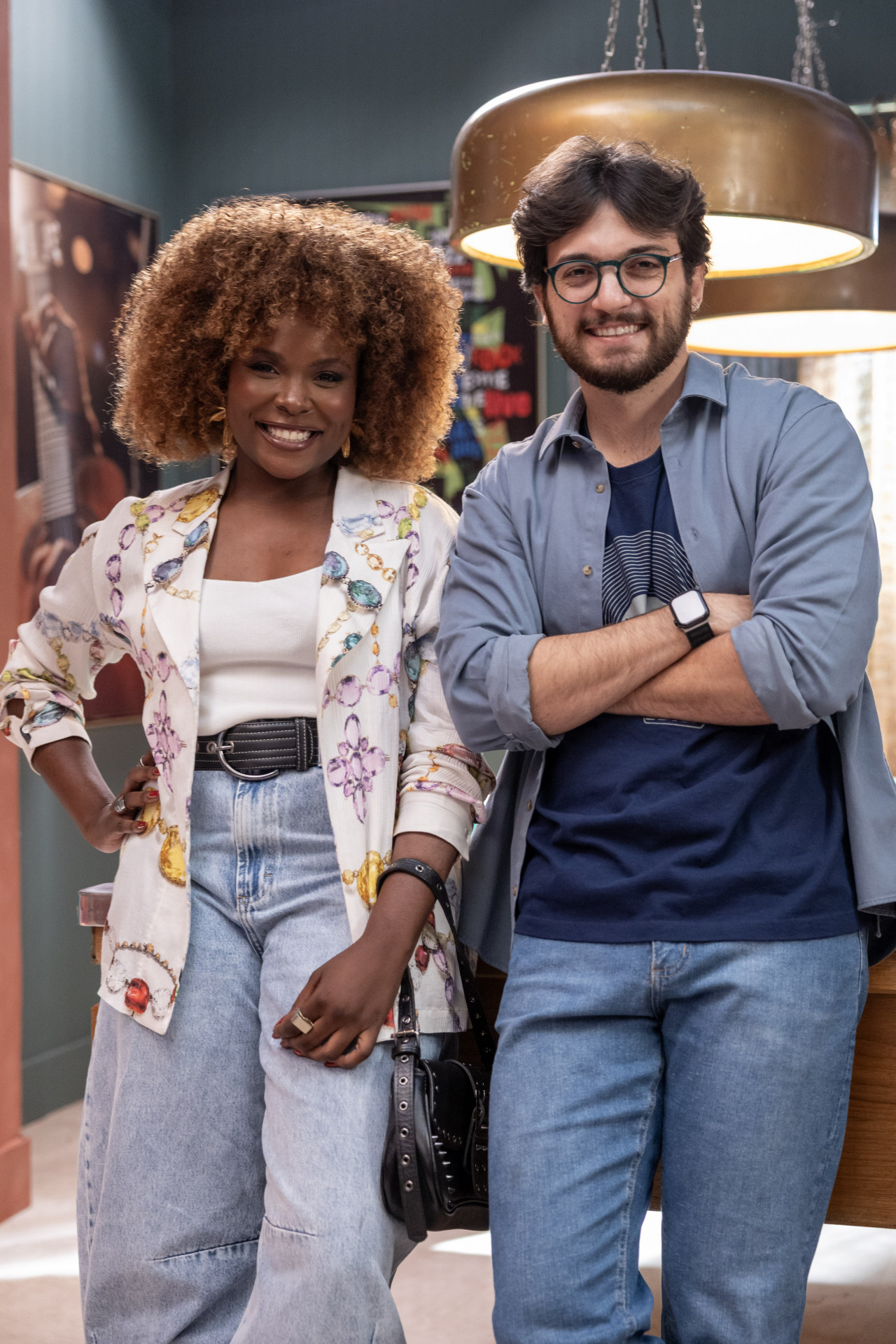 Luellem de Castro e Victtor Hugo Maia participam de novela vertical da Globo - Divulgação/Globo