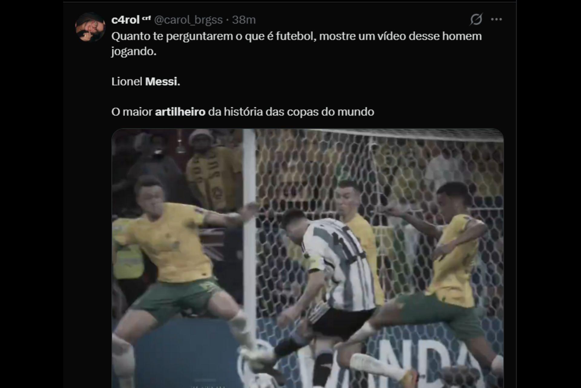 Messi assume artilharia histórica da Copa e repercute nas redes - Reprodução / X