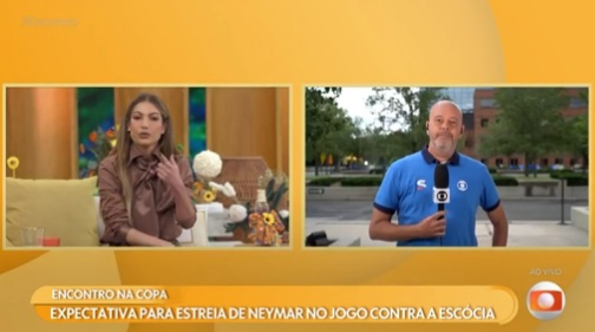 Alex Escobar surgiu com voz alterada no 'Encontro com Patrícia Poeta' - Reprodução de vídeo