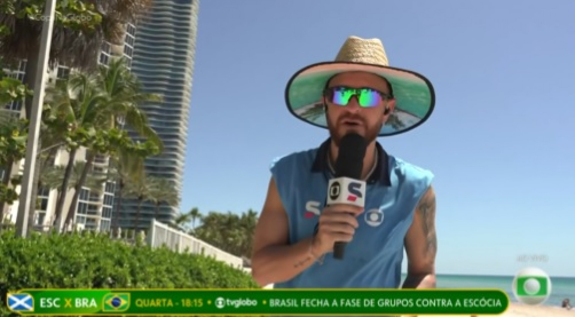 Fred Bruno comentou ausência de Alex Escobar no 'Globo Esporte' - Reprodução de vídeo
