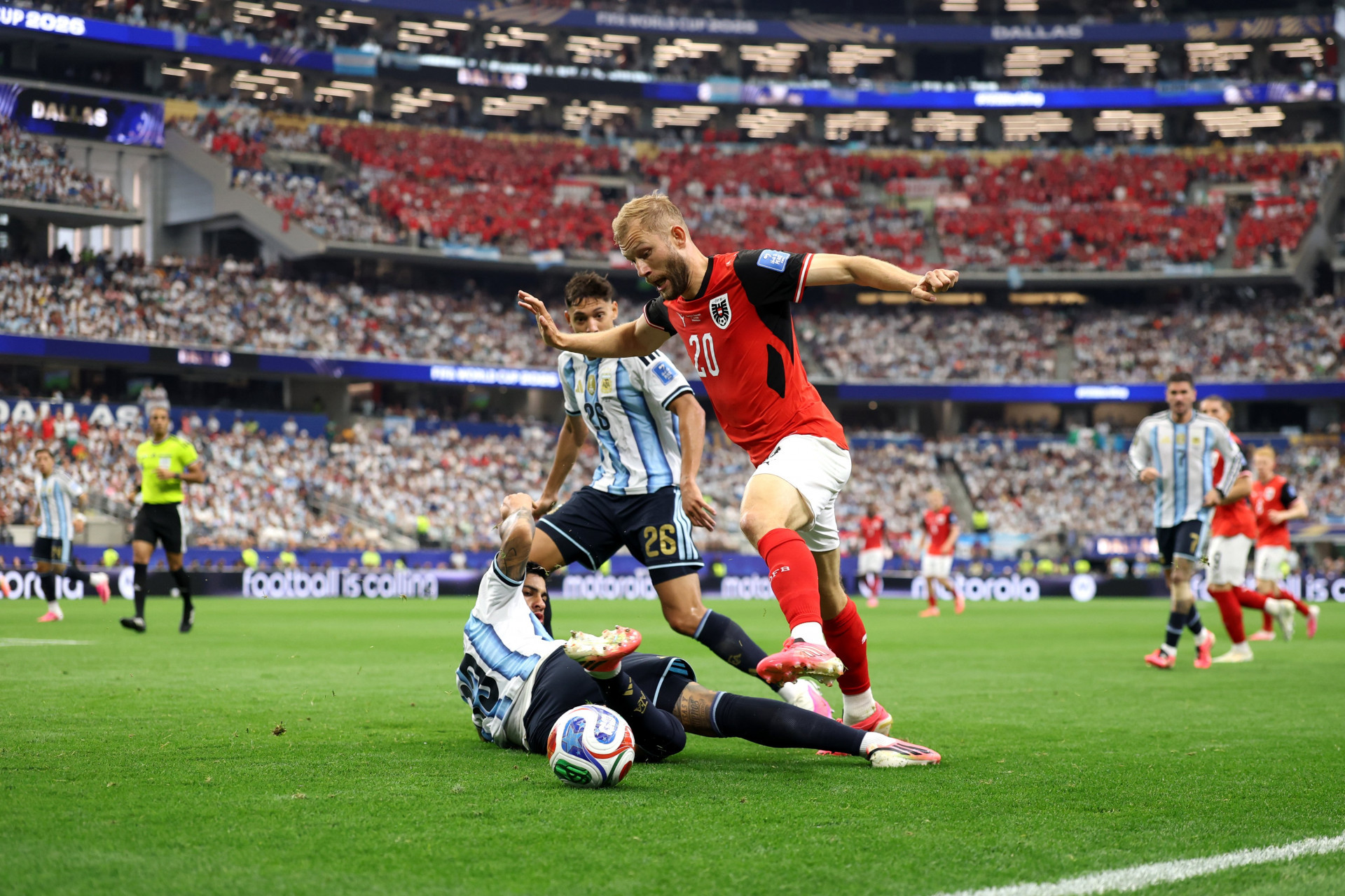 Argentina e Áustria se enfrentaram pela Copa do Mundo - Divulgação / AFA
