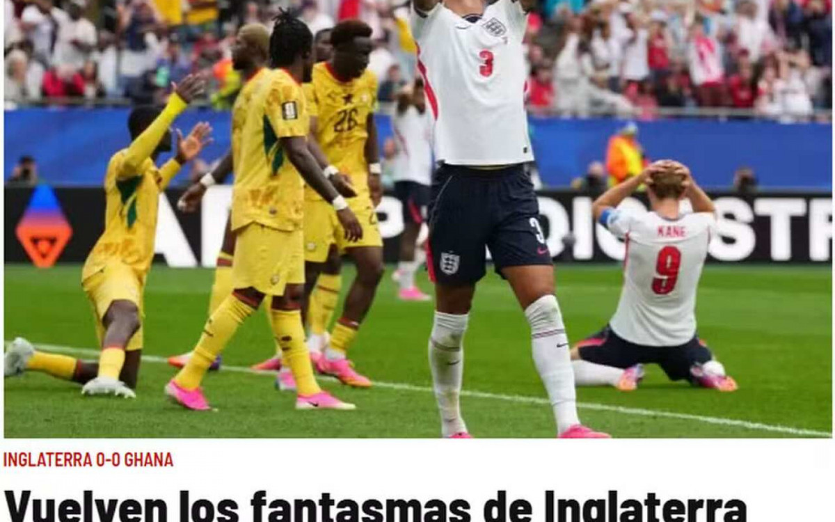 Imprensa mundial detona gol perdido por Kane e atua&ccedil;&atilde;o da Inglaterra