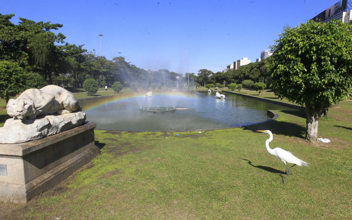 Praça Paris, na Glória, Zona Sul do Rio