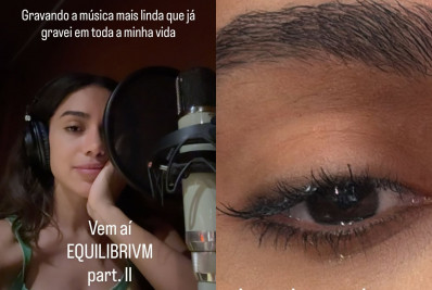 Anitta chora ao gravar nova música: 'Pura contemplação e elevação' 