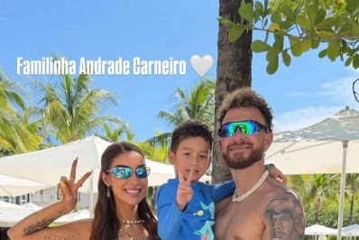 Bianca Andrade e Fred Bruno surgem juntos em Miami e curtem passeio com o filho