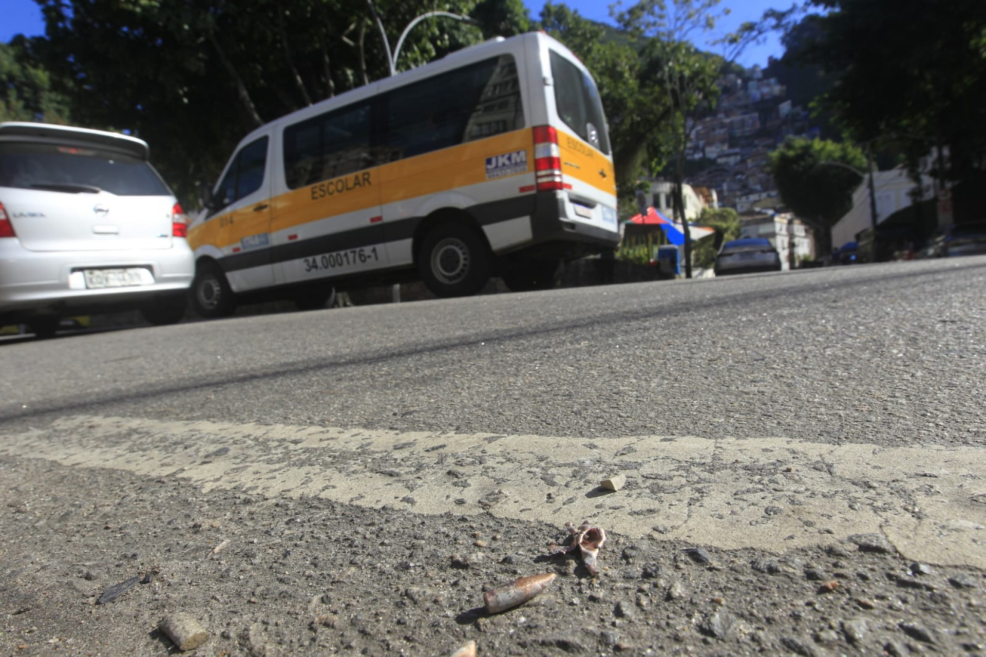 Tiros acertaram a Igreja Metodista em Botafogo, na Rua São Clemente - Reginaldo Pimenta / Agência O Dia