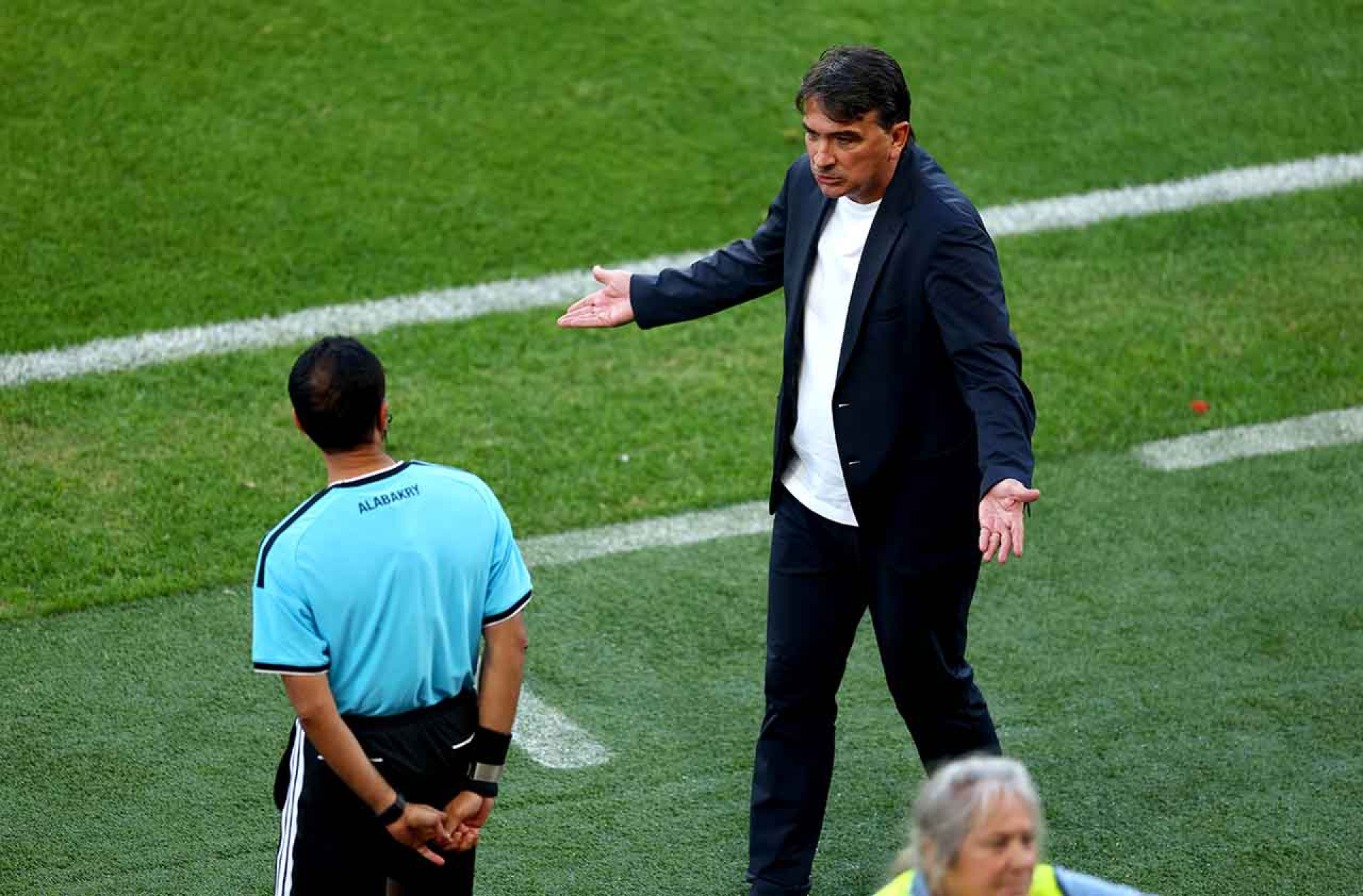 TORONTO, ONTARIO - JUNE 23: Zlatko Dalic, Head Coach of Croatia, reacts during the FIFA World Cup 2026 Group L match between Panama and Croatia at Toronto Stadium on June 23, 2026 in Toronto, Ontario. (Photo by Megan Briggs/Getty Images)