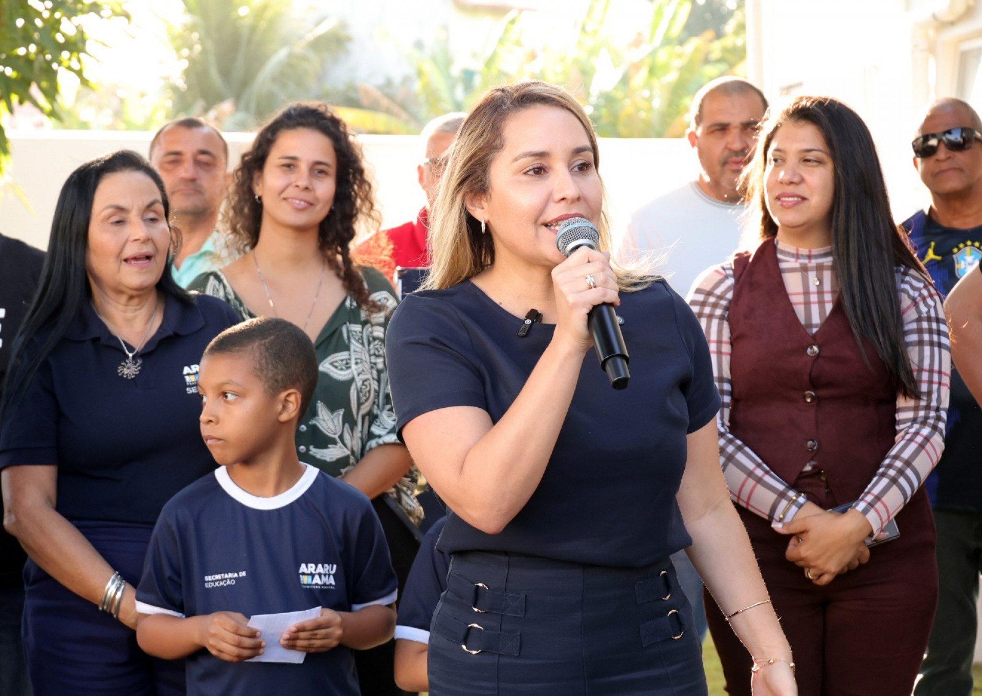 Entrega da quadra poliesportiva da Escola Municipal Orlando Dias - Ascom