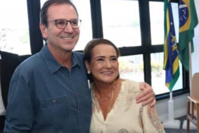 Eduardo Paes visita complexo portuário do Açu, ao lado de Carla Machado