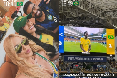 Virginia Fonseca vibra com gols de Vini Jr em jogo da seleção brasileira