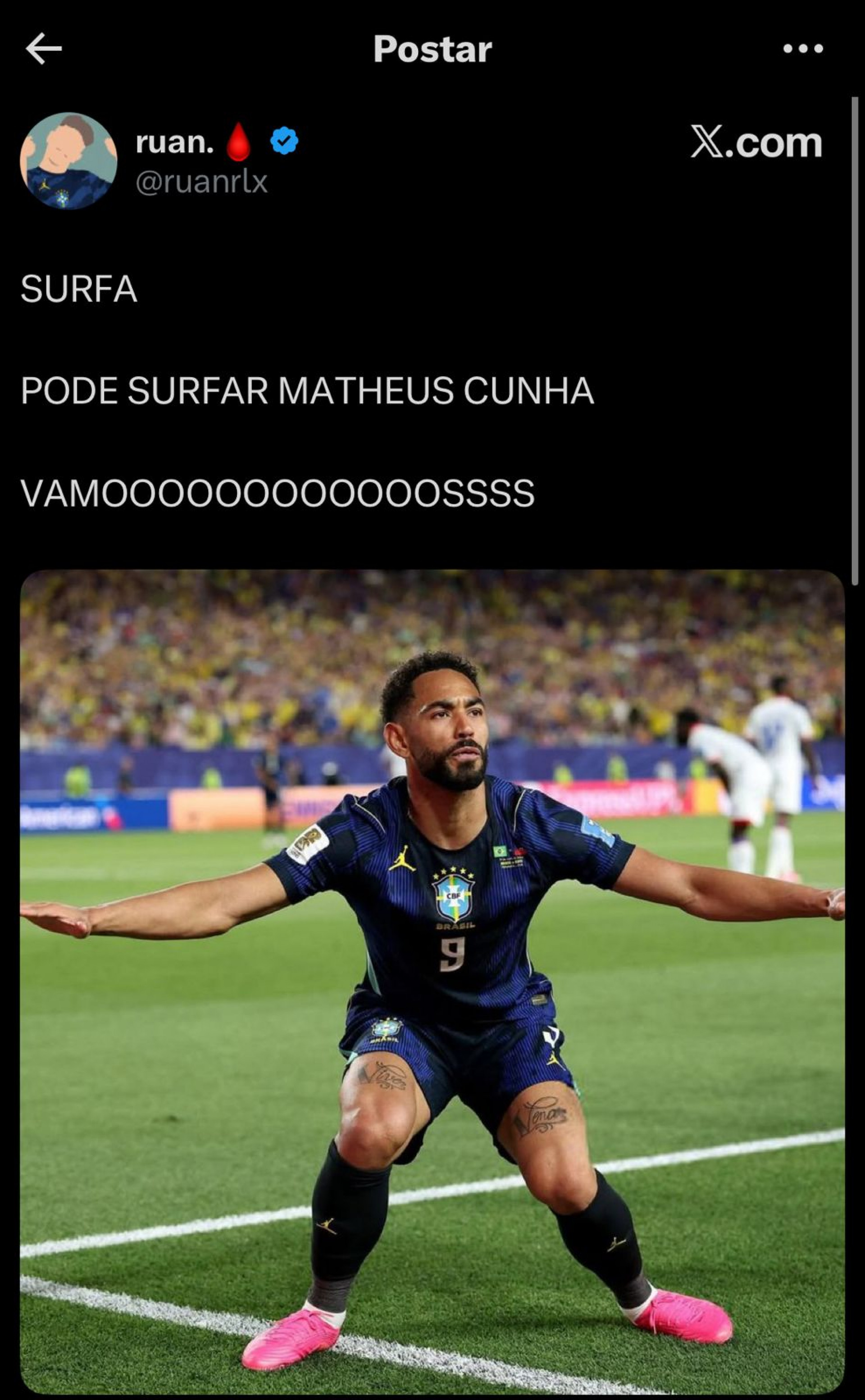 Vitória do Brasil sobre a Escócia gerou memes nas redes - Reprodução / X