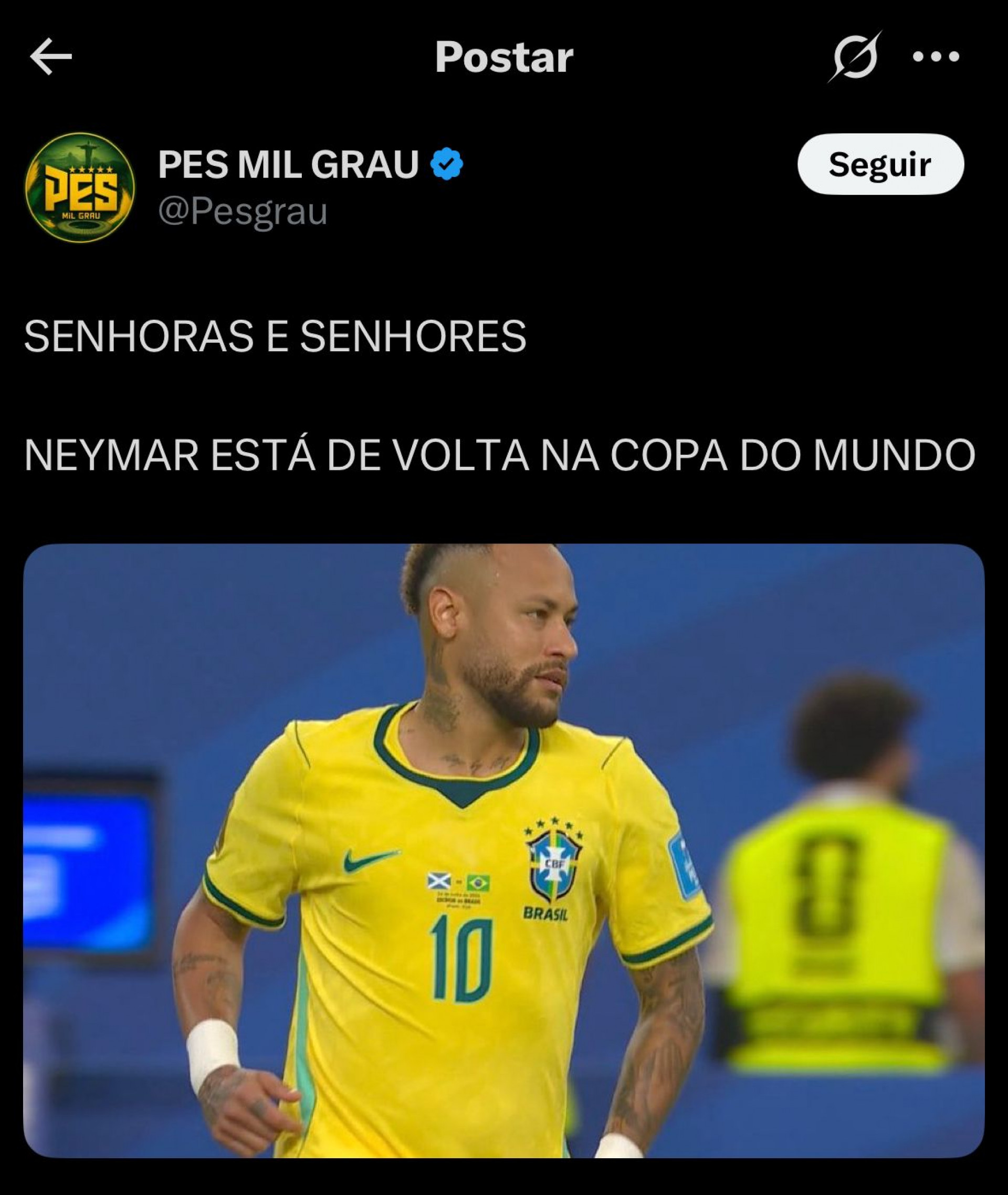 Vitória do Brasil sobre a Escócia gerou memes nas redes - Reprodução / X