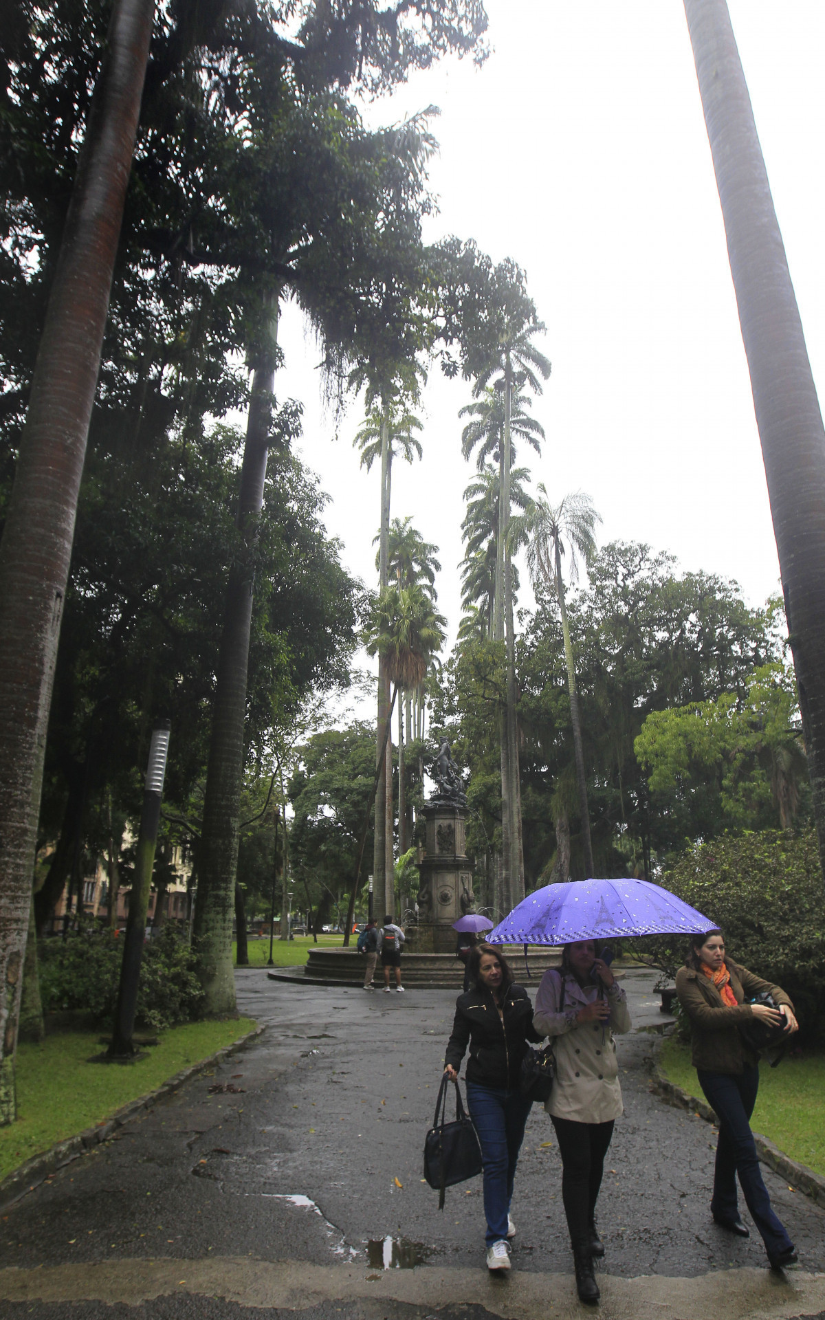 Movimentação na Rua do Catete e nos Jardins do Palácio do Catete, Zona Sul do Rio de Janeiro, na manhã de hoje. - Reginaldo Pimenta/Agência O Dia