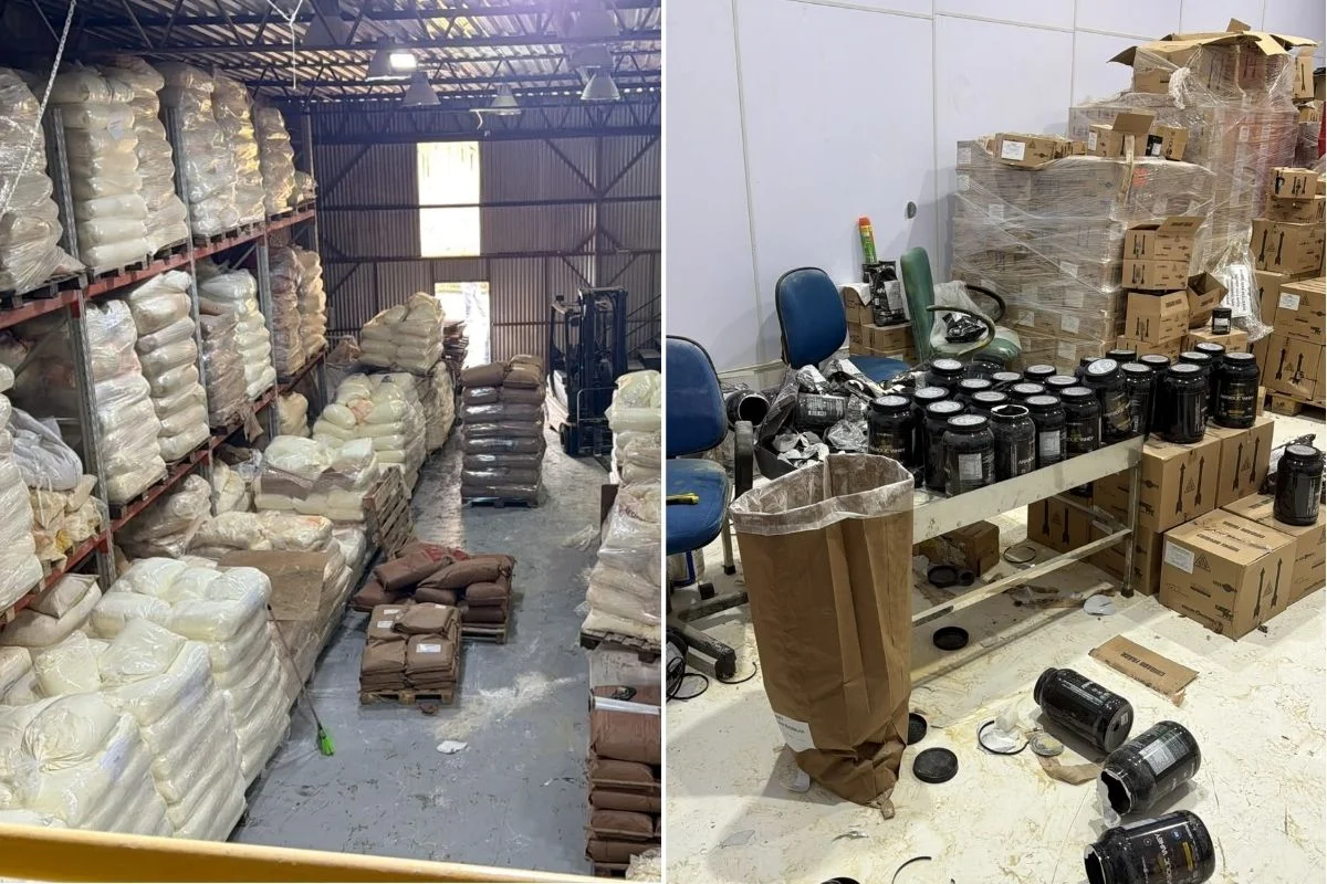 Polícia fecha fábrica clandestina que adulterava validade de suplementos e leite em pó em SP