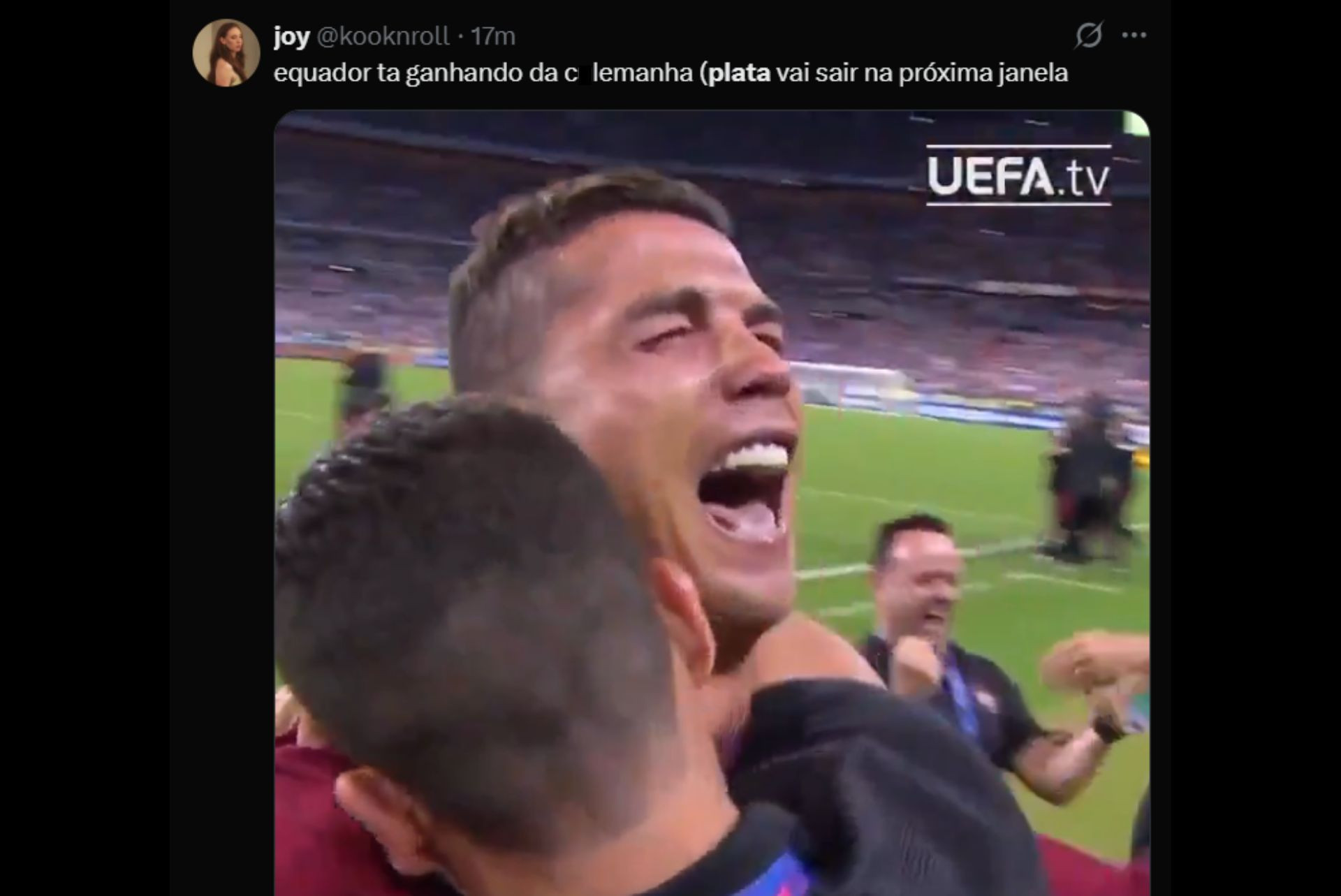 Gol de Plata contra a Alemanha gera reações na web - Reprodução / X