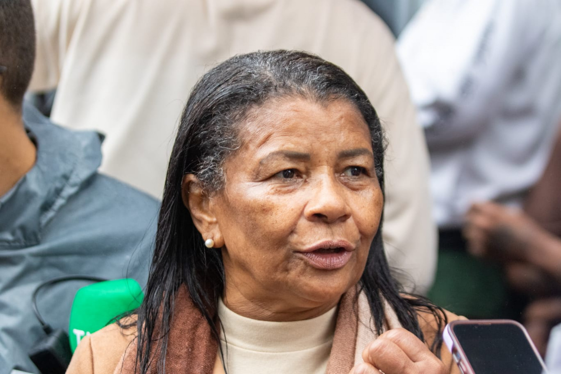 Maria Rosilda Moreira lamentou perda das crianças no desabamento - Érica Martin / Agência O Dia