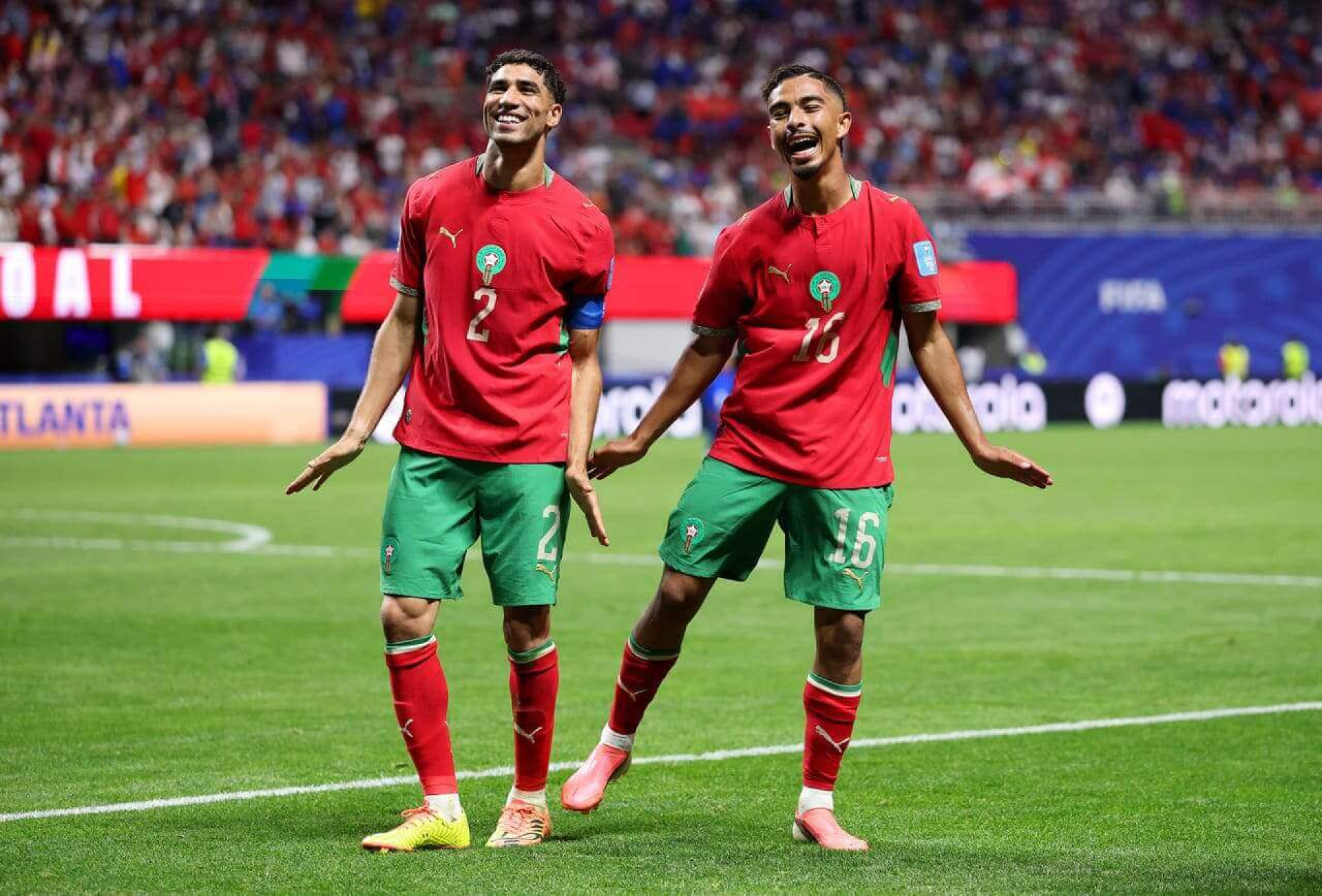 Melhor em campo, Hakimi comemora vit&oacute;ria e classifica&ccedil;&atilde;o do Marrocos