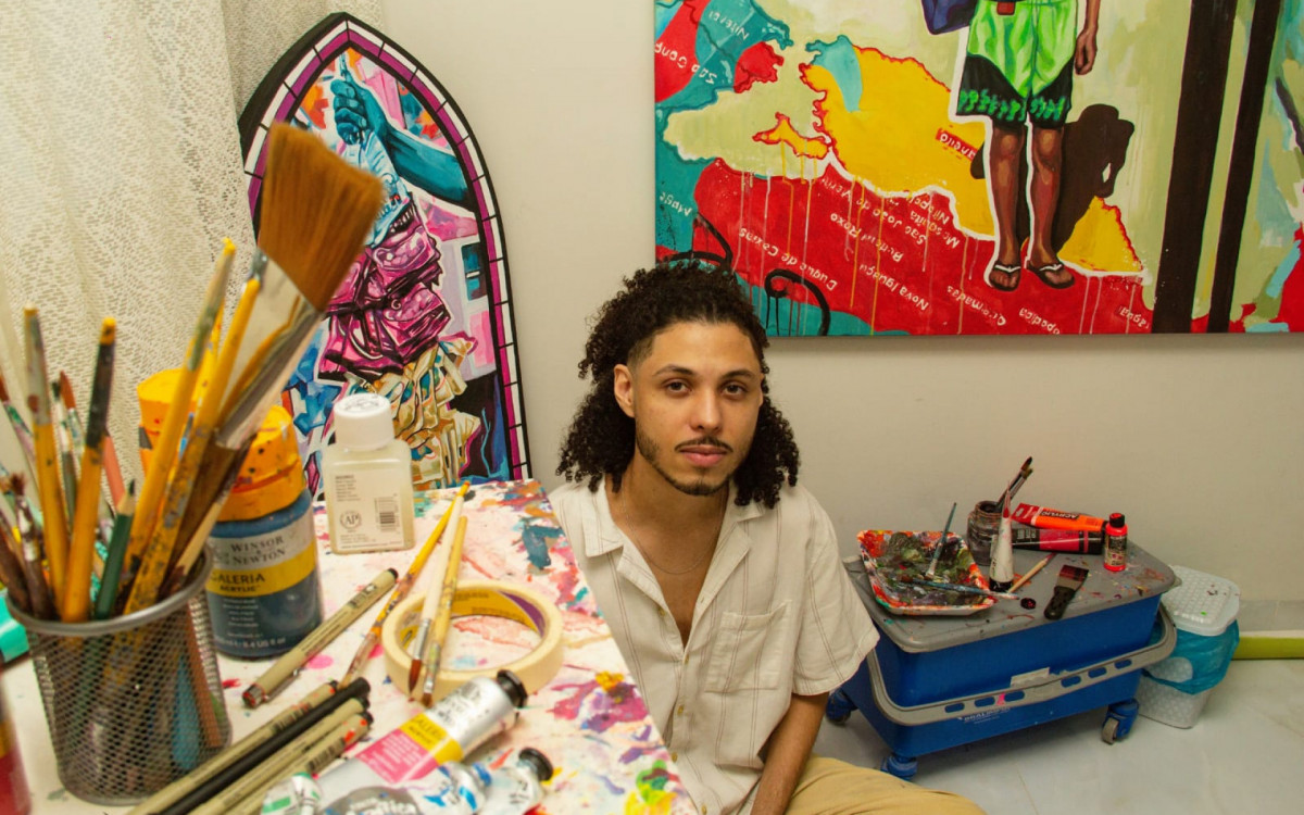 Artista visual de Caxias retrata a periferia em exposição na Caixa Cultural
