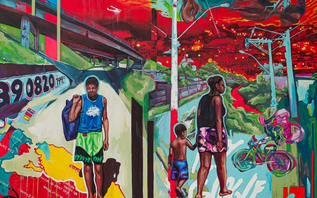 Artista visual de Caxias retrata a periferia em exposi&ccedil;&atilde;o na Caixa Cultural - Myllena Araujo/Divulga&ccedil;&atilde;o