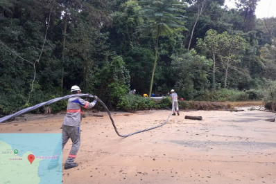 Enel Rio moderniza rede elétrica da Ilha Grande com troca de postes e cabos na Ponta do Funil