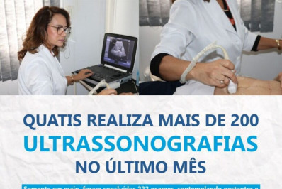 Quatis realiza mais de 200 ultrassonografias no último mês