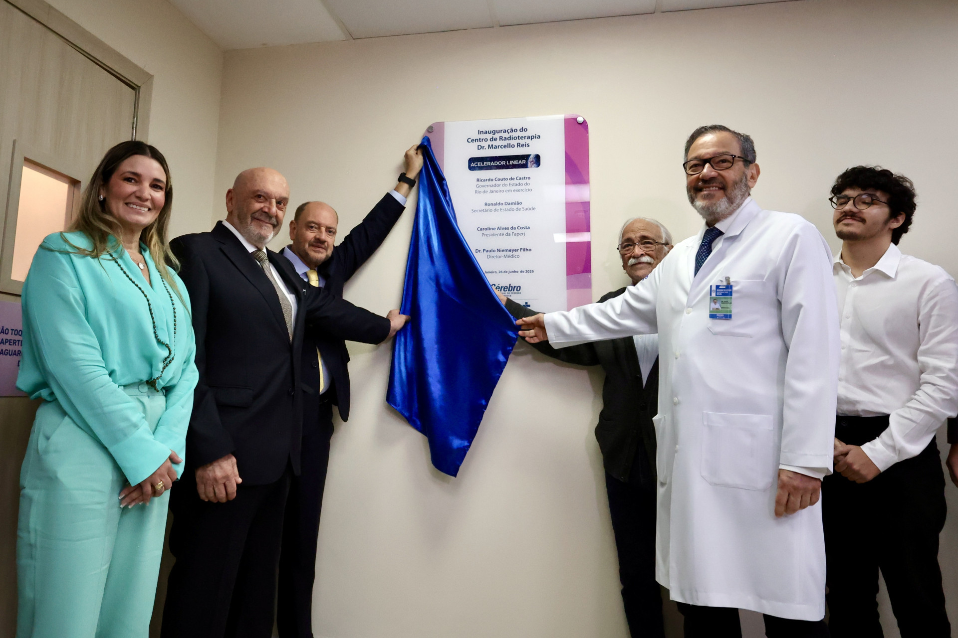 Centro de Radioterapia Dr. Marcello Reis é inaugurado no Instituto Estadual do Cérebro Paulo Niemeyer - Divulgação/SES-RJ