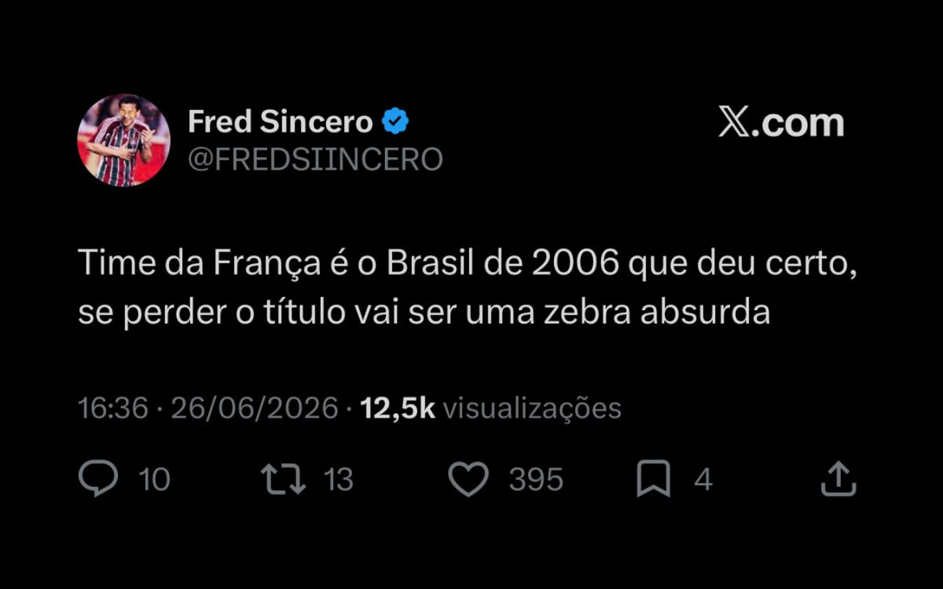 Vitória da França na Copa do Mundo repercutiu nas redes sociais - Reprodução / X