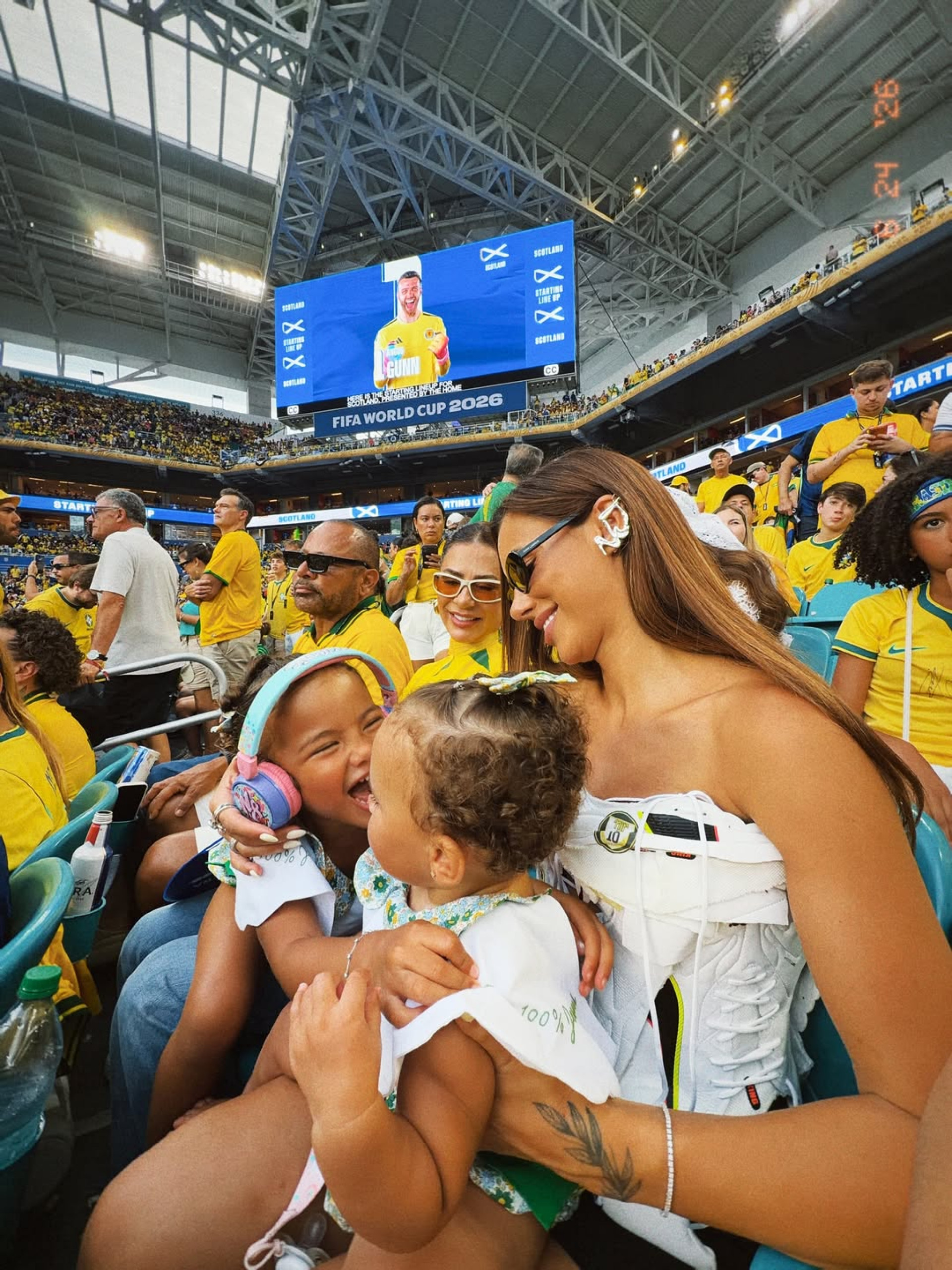 Bruna Biancardi acompanhou jogo da seleção brasileira  - Reprodução/Instagram 