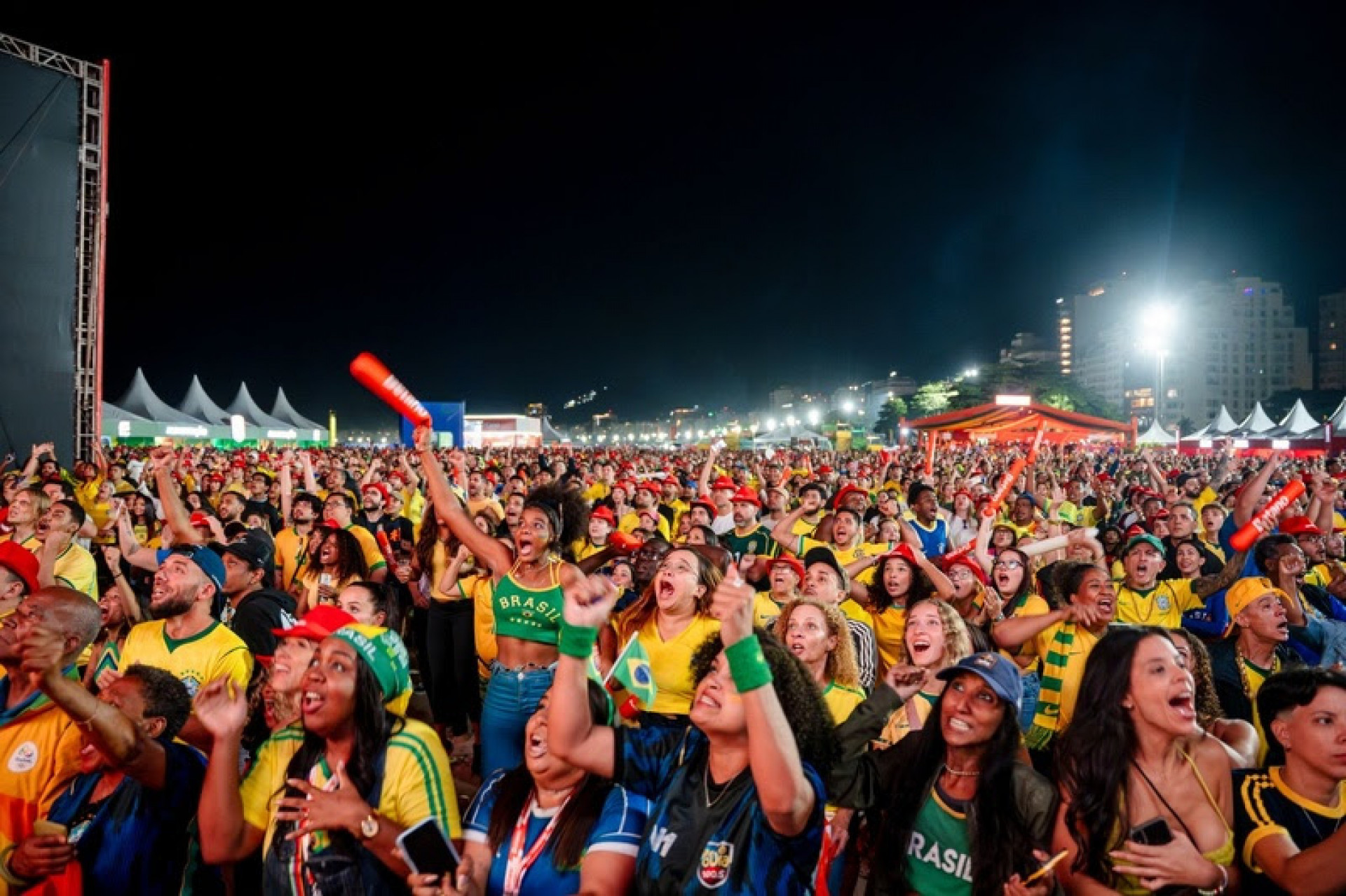 Arena Copacabana transmitirá jogo do Brasil contra o Japão - Divulgação