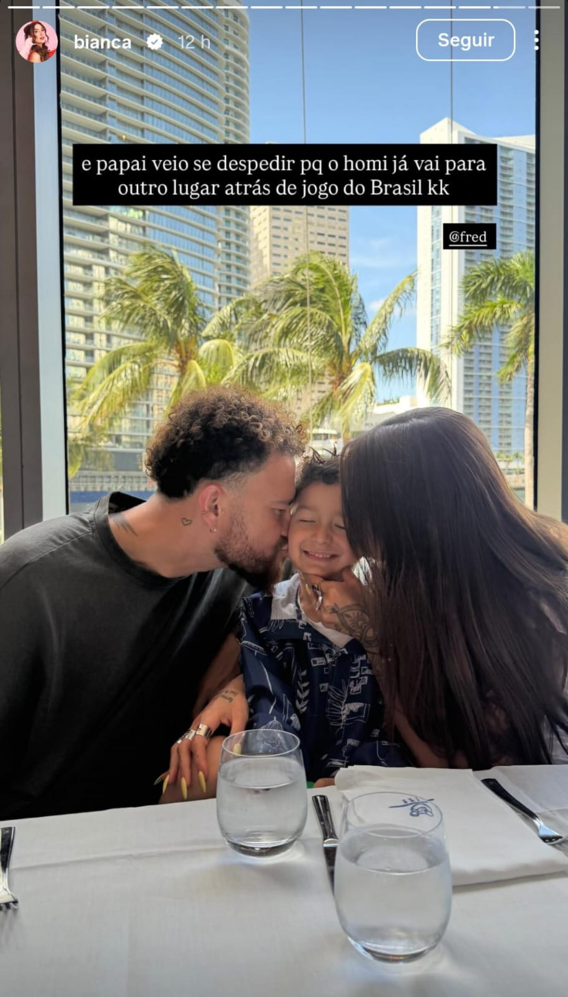 Bianca Andrade mostra momento do filho, Cris, com o pai, Fred Bruno - Reprodução / Instagram