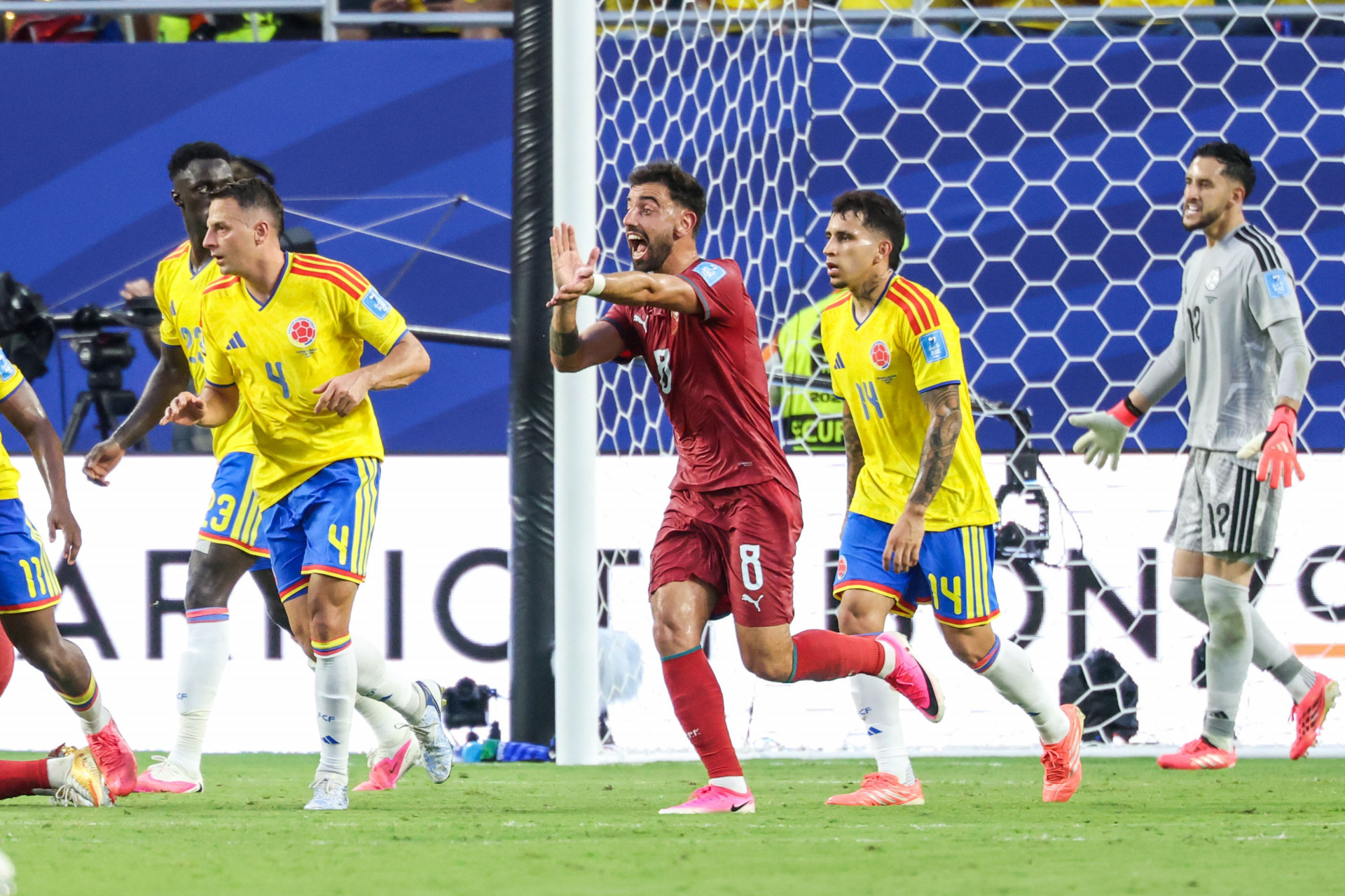 Bruno Fernandes, meia de Portugal, durante o jogo contra a Col&ocirc;mbia - Vanessa Carvalho / Parceiro / Ag&ecirc;ncia O Dia