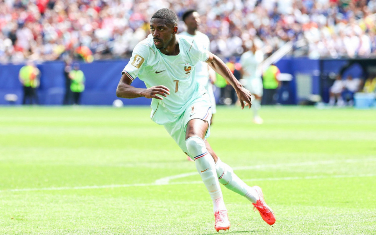 França venceu a Noruega por 4 a 1 e avançou como líder do Grupo I. Dembélé brilhou com três gols.