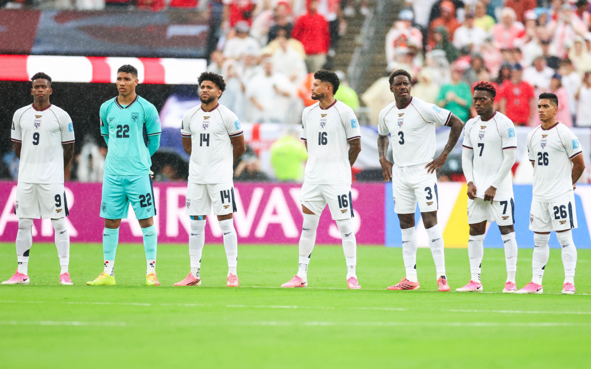 Partida entre Panamá x Inglaterra, válida pela terceira rodada do Grupo L da fase de grupos da Copa do Mundo FIFA de 2026, no Estádio Nova York-Nova Jersey, em East Rutherford, Estados Unidos, neste sábado (27).