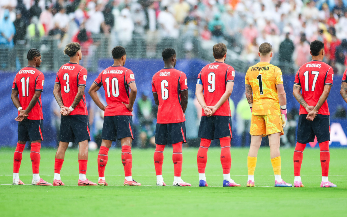 Partida entre Panamá x Inglaterra, válida pela terceira rodada do Grupo L da fase de grupos da Copa do Mundo FIFA de 2026, no Estádio Nova York-Nova Jersey, em East Rutherford, Estados Unidos, neste sábado (27).