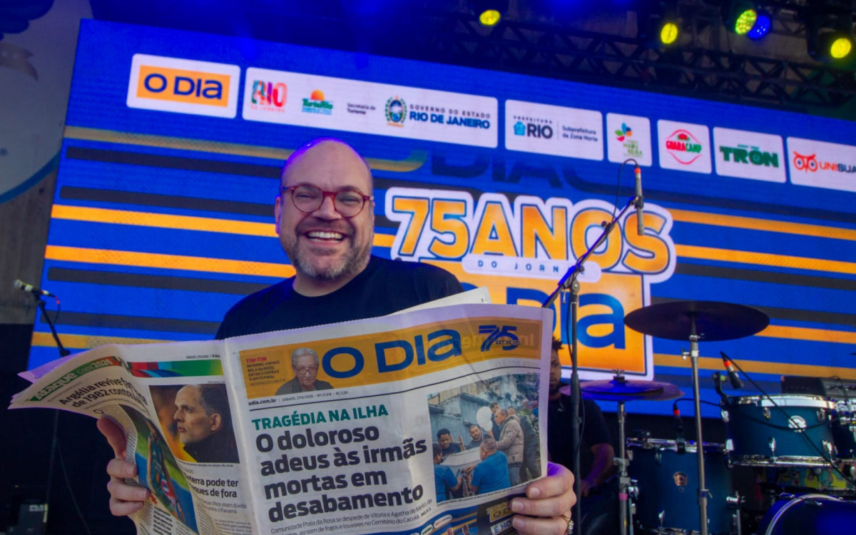Rodrigo T. Ribeiro apresentou o evento de aniversário do Jornal O DIA