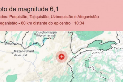 Terremoto atinge o Afeganistão