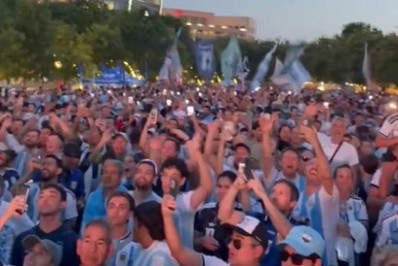 Vídeo! No Texas, Argentinos celebram eliminação do Uruguai na Copa