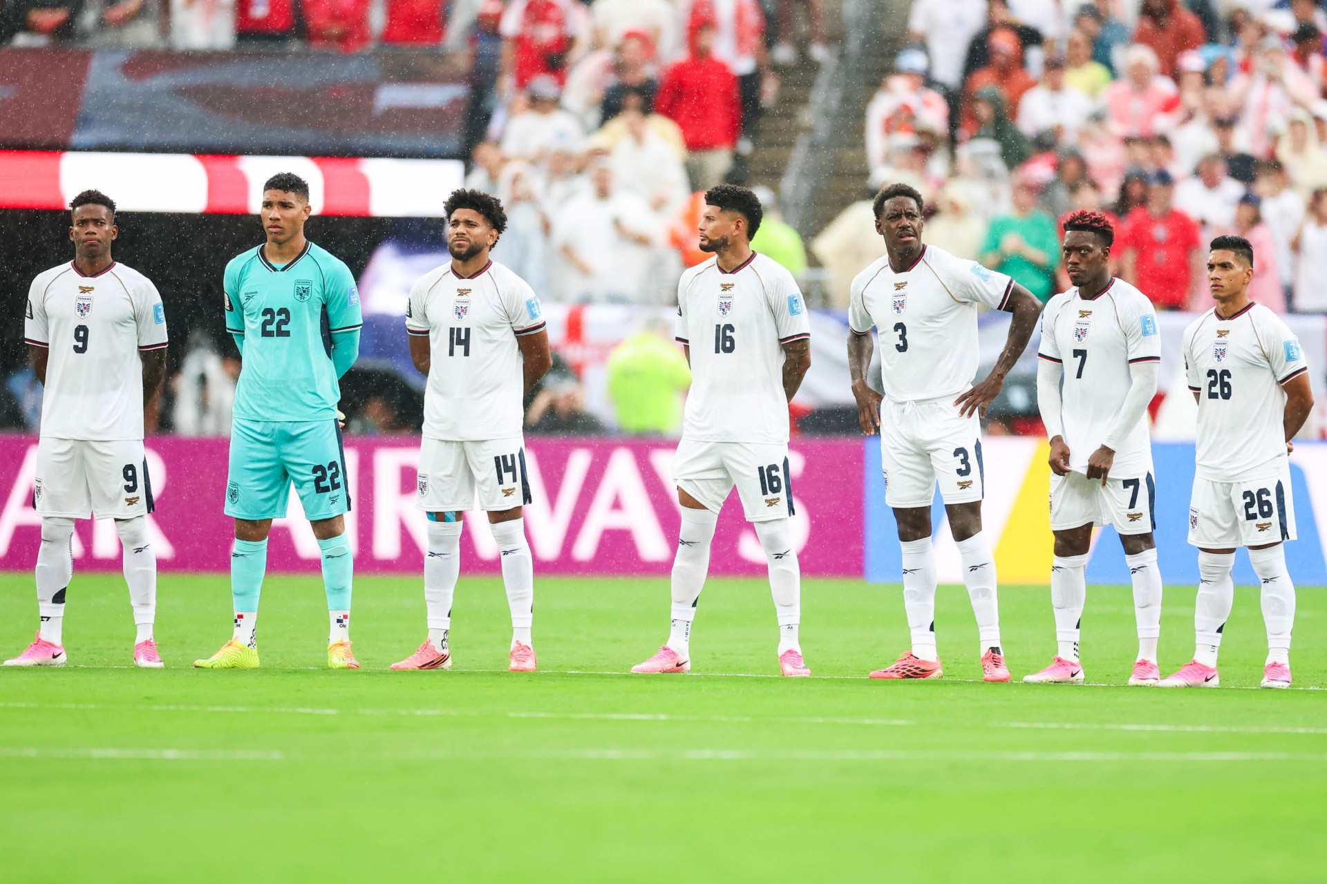 Partida entre Panamá x Inglaterra, válida pela terceira rodada do Grupo L da fase de grupos da Copa do Mundo FIFA de 2026, no Estádio Nova York-Nova Jersey, em East Rutherford, Estados Unidos, neste sábado (27). - William Volcov/Parceiro/Agência O Dia