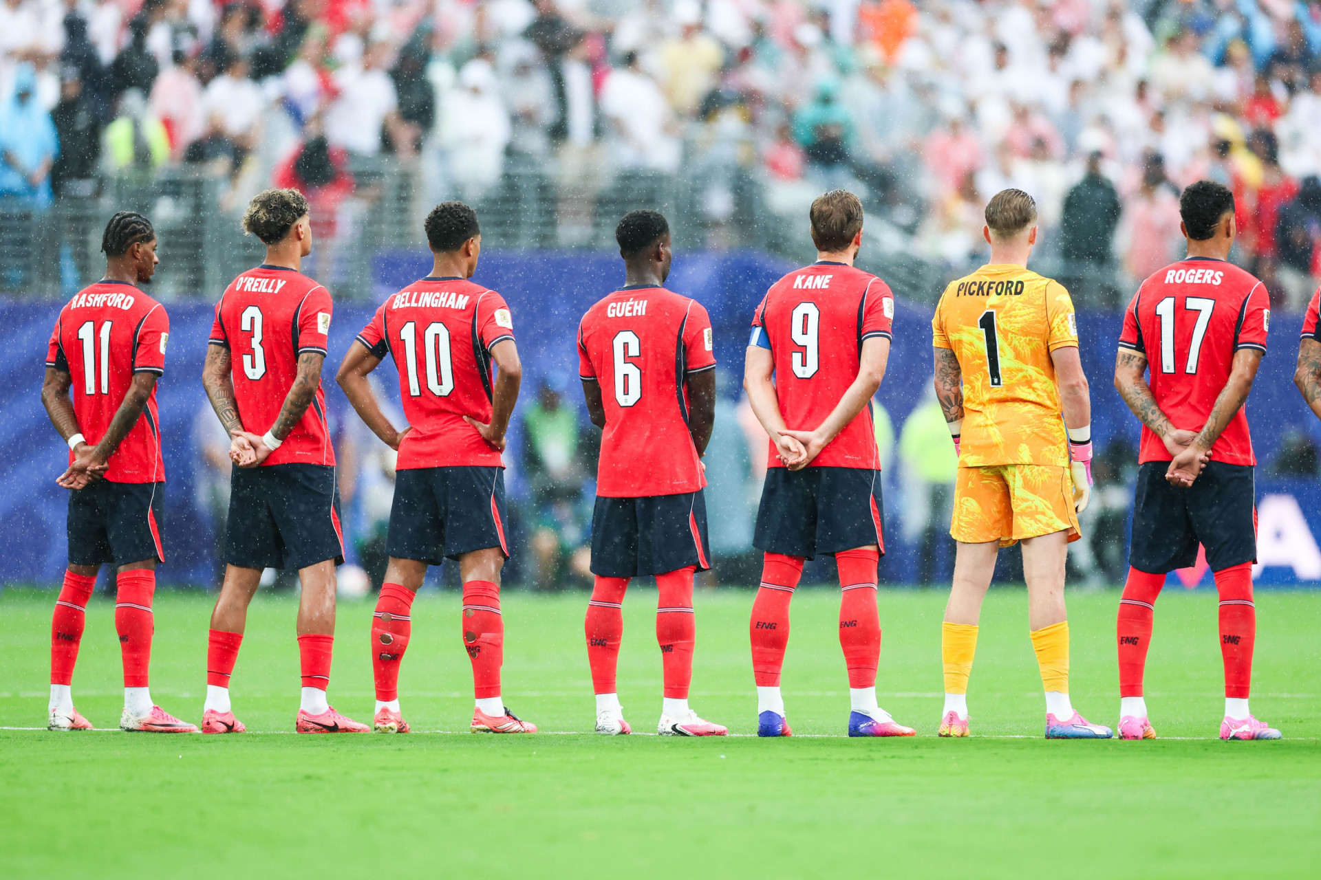 Partida entre Panamá x Inglaterra, válida pela terceira rodada do Grupo L da fase de grupos da Copa do Mundo FIFA de 2026, no Estádio Nova York-Nova Jersey, em East Rutherford, Estados Unidos, neste sábado (27). - William Volcov/Parceiro/Agência O Dia