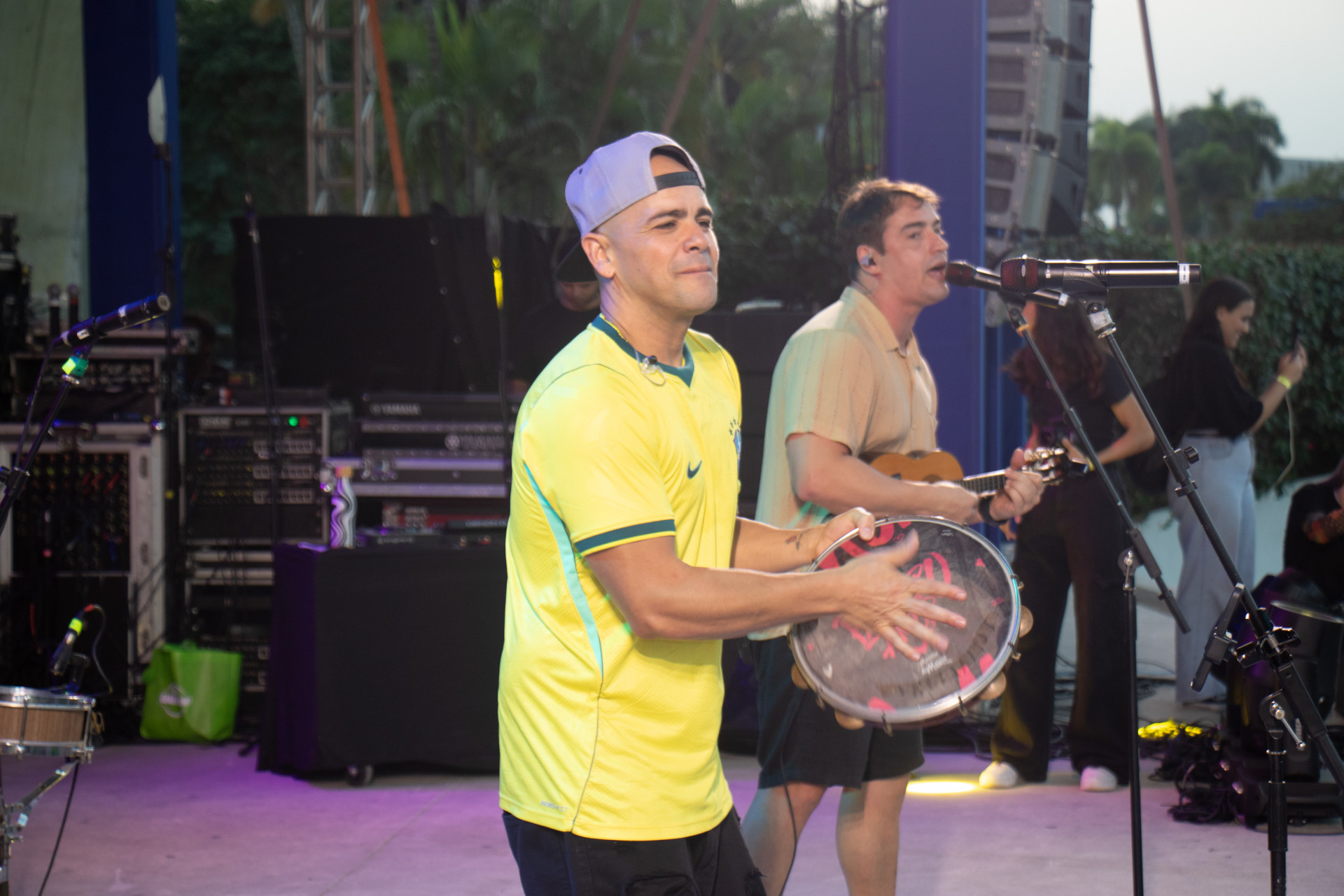 Apresentação do grupo 'Primeiro Amor', no Aniversário de 75 anos do Jornal O Dia, no Parque Madureira, Zona Norte do Rio de Janeiro, na tarde deste sábado (27). - Érica Martin/Agência O Dia