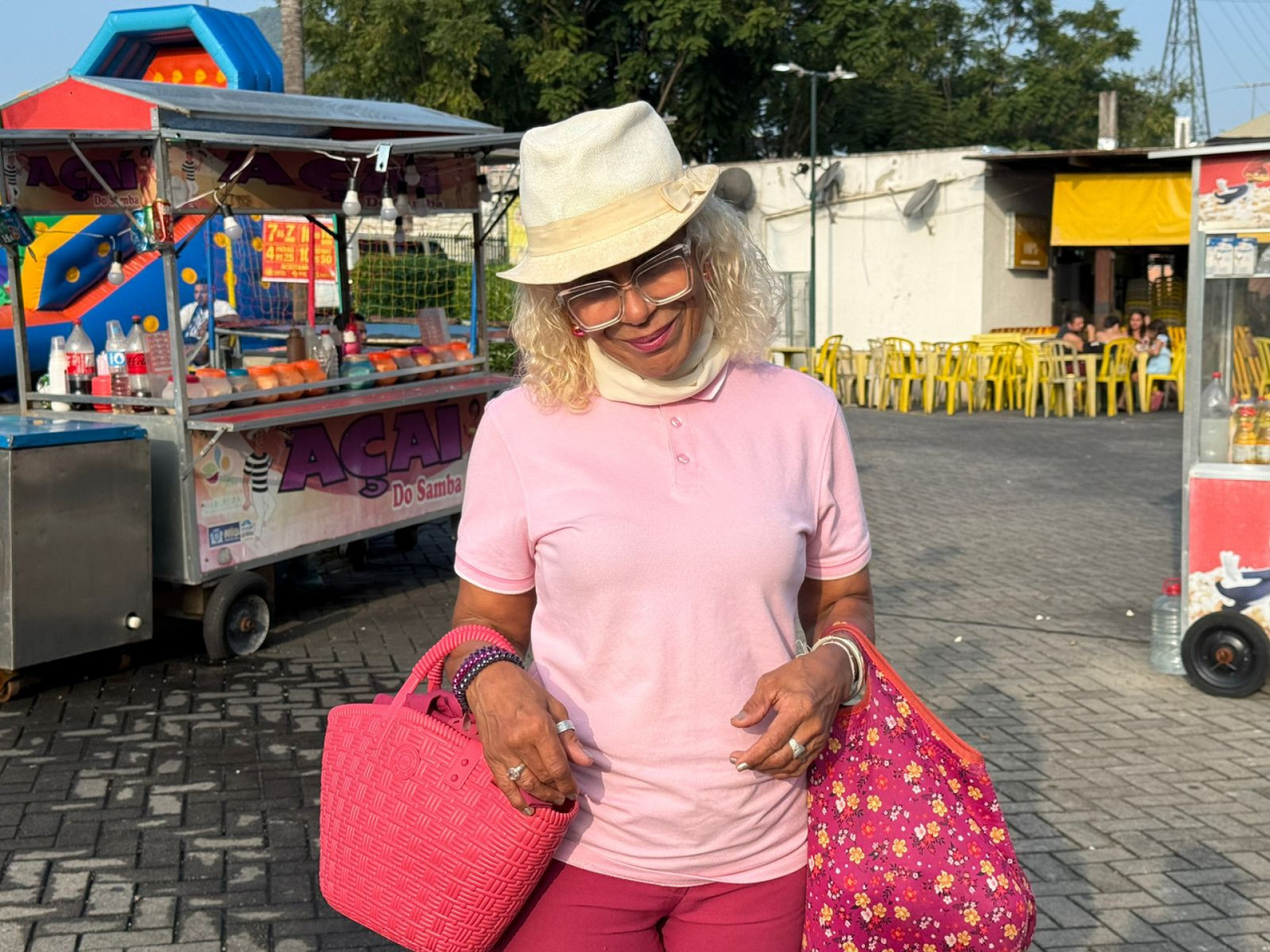 Moradora da Praça Seca, Rosemere Vieira curtiu o evento no Parque Madureira - Rodrigo T. Ribeiro