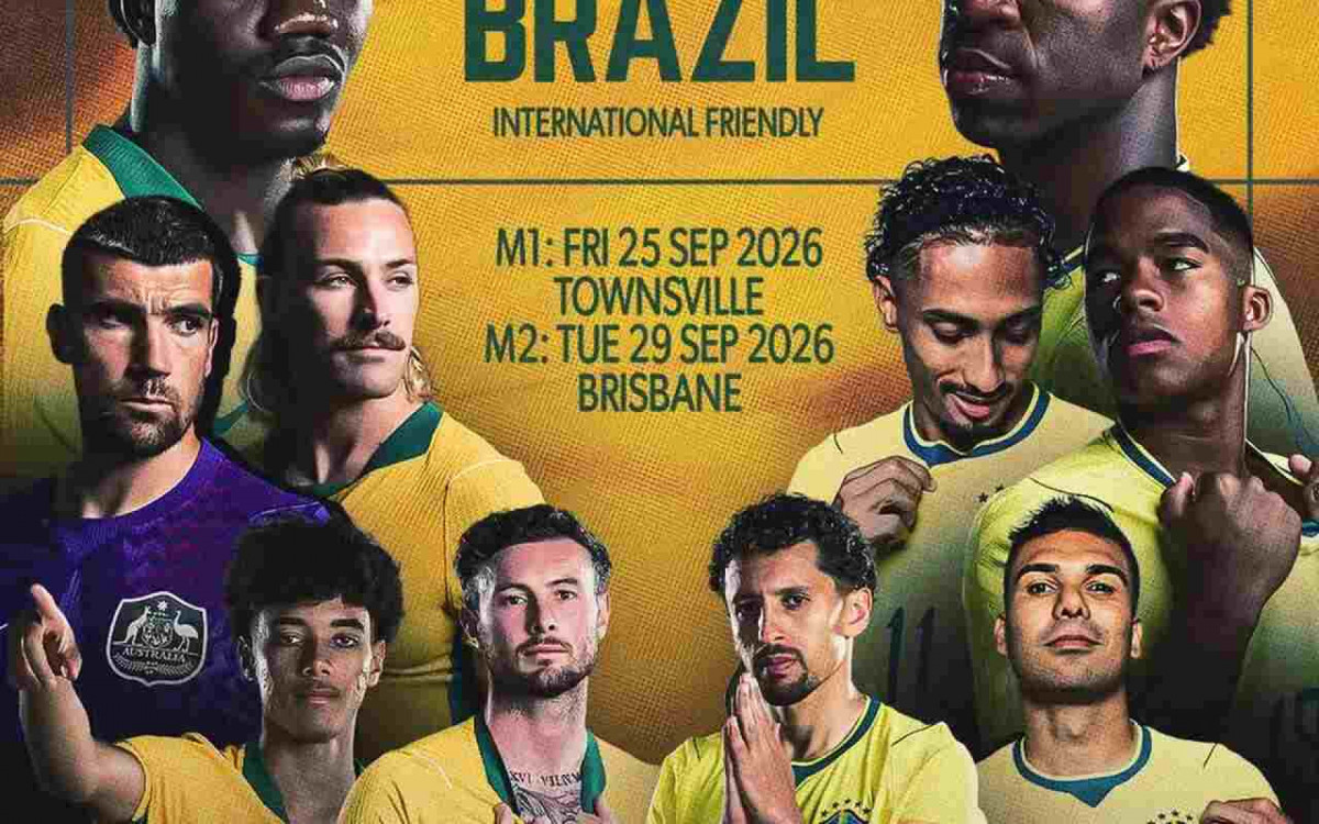 Austr&aacute;lia anuncia dois amistosos contra o Brasil em setembro