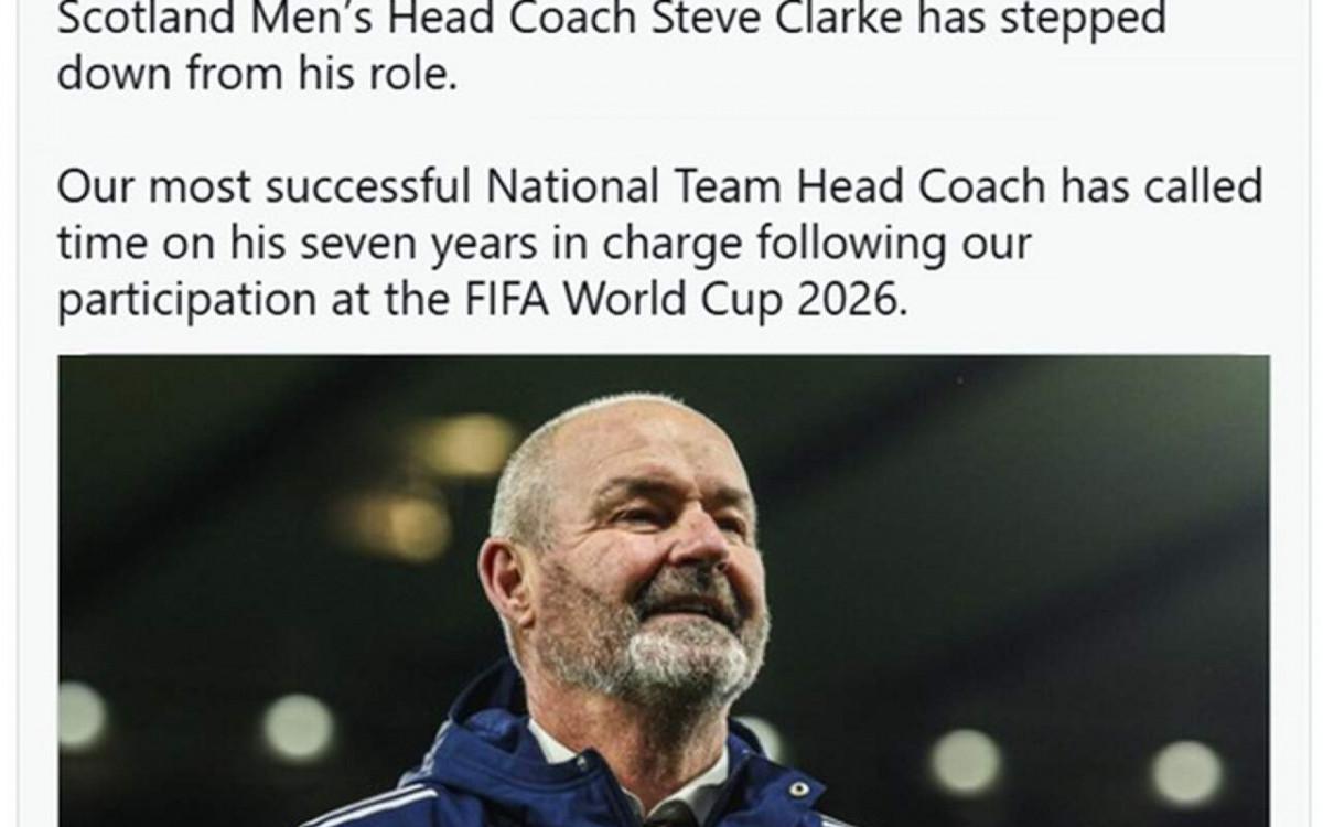 T&eacute;cnico deixa comando da Esc&oacute;cia ap&oacute;s elimina&ccedil;&atilde;o precoce na Copa do Mundo 2026