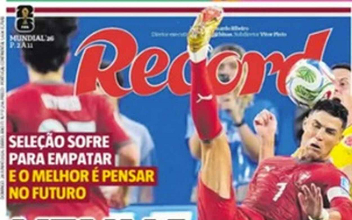 Imprensa portuguesa detona atua&ccedil;&atilde;o diante da Col&ocirc;mbia: “Um degrau abaixo”