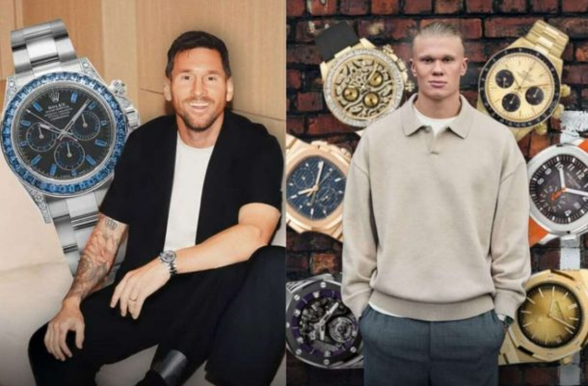 Messi, Vini Jr. e Haaland usam rel&oacute;gios que t&ecirc;m lista de espera e chegam a R$ 15 milh&otilde;es