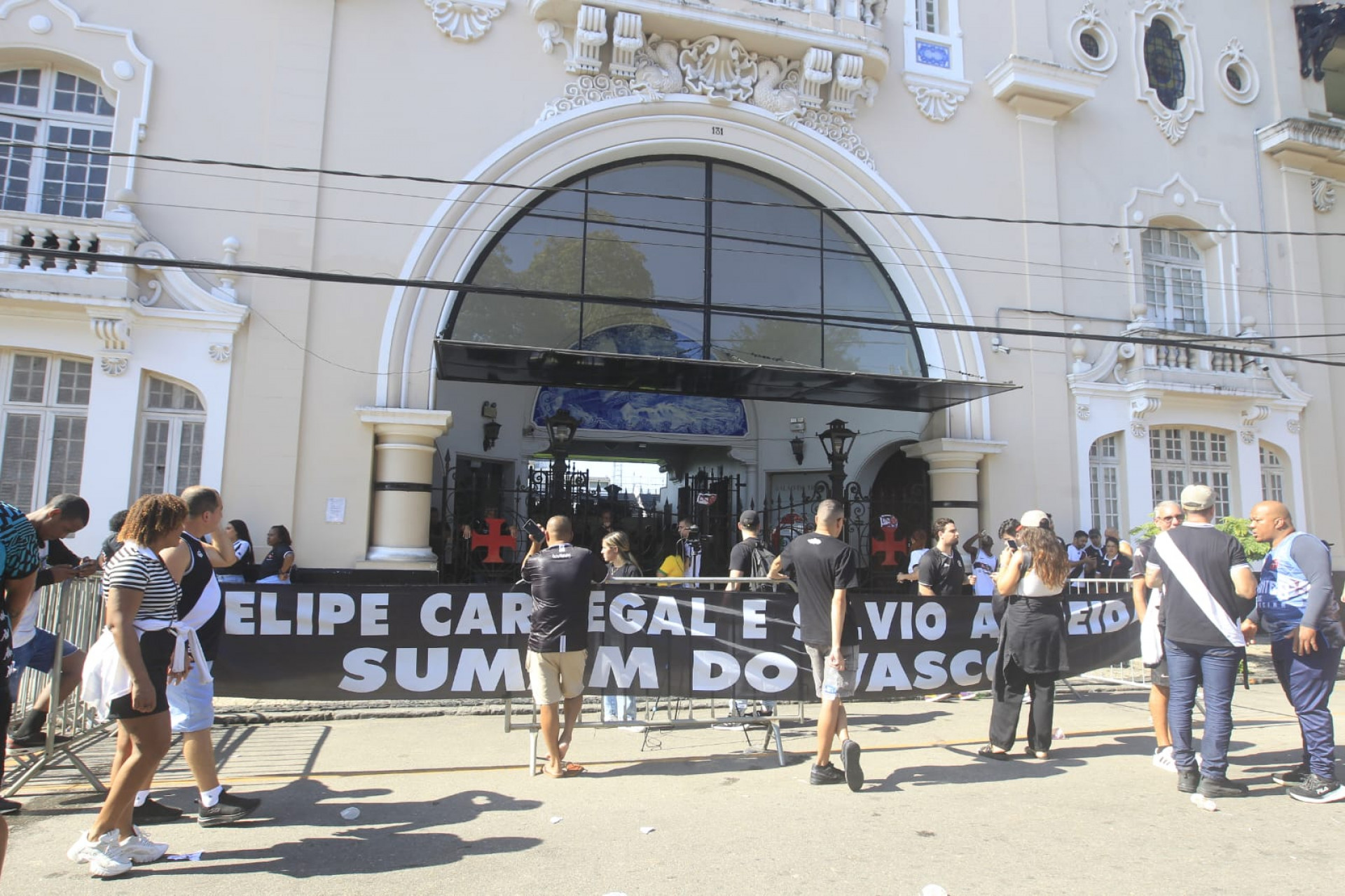 Torcedores do Vasco fizeram protesto em São Januário - Reginaldo Pimenta / Agência O Dia