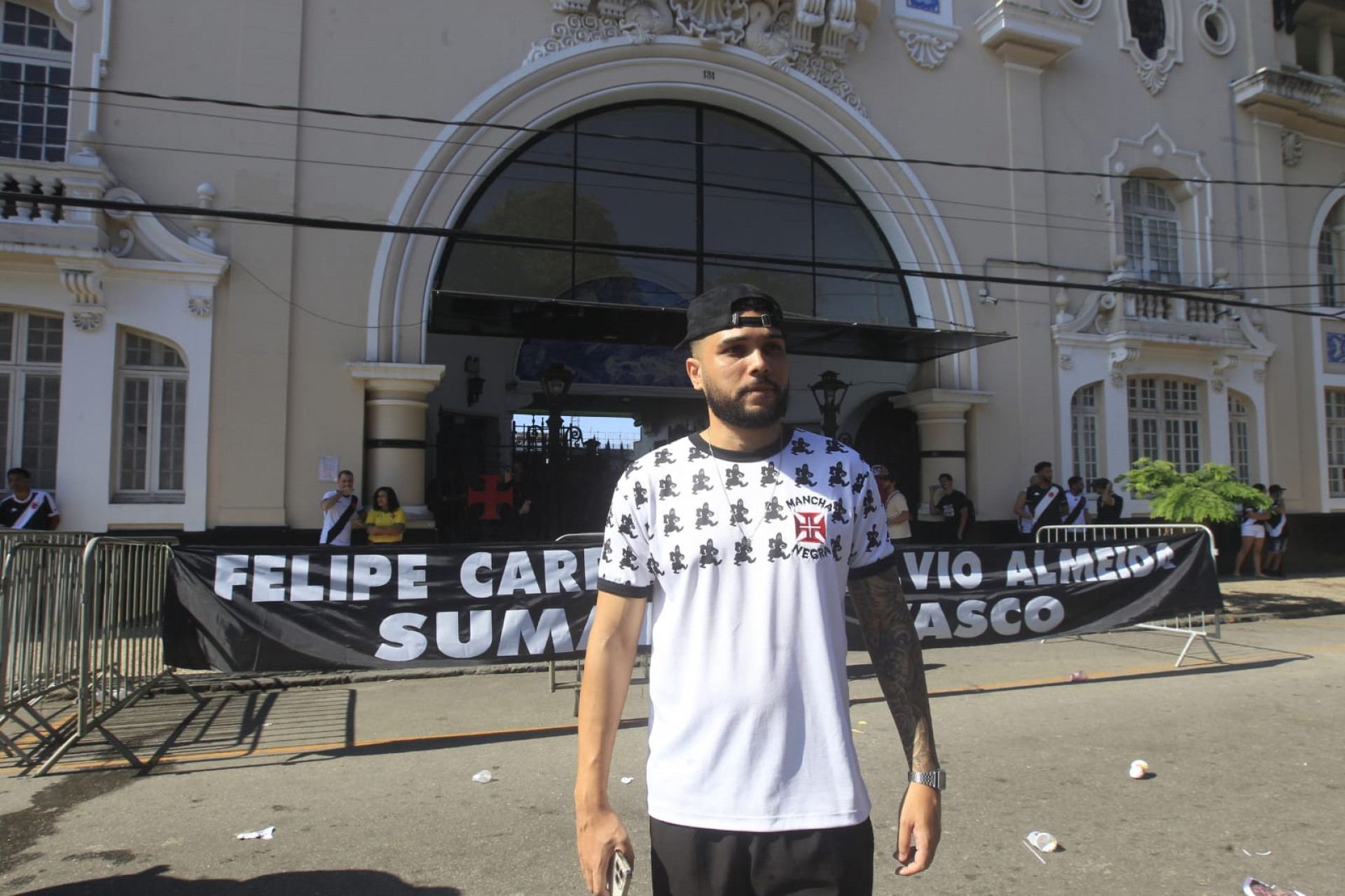 Patrick Vieira, torcedor do Vasco - Reginaldo Pimenta / Ag&ecirc;ncia O Dia