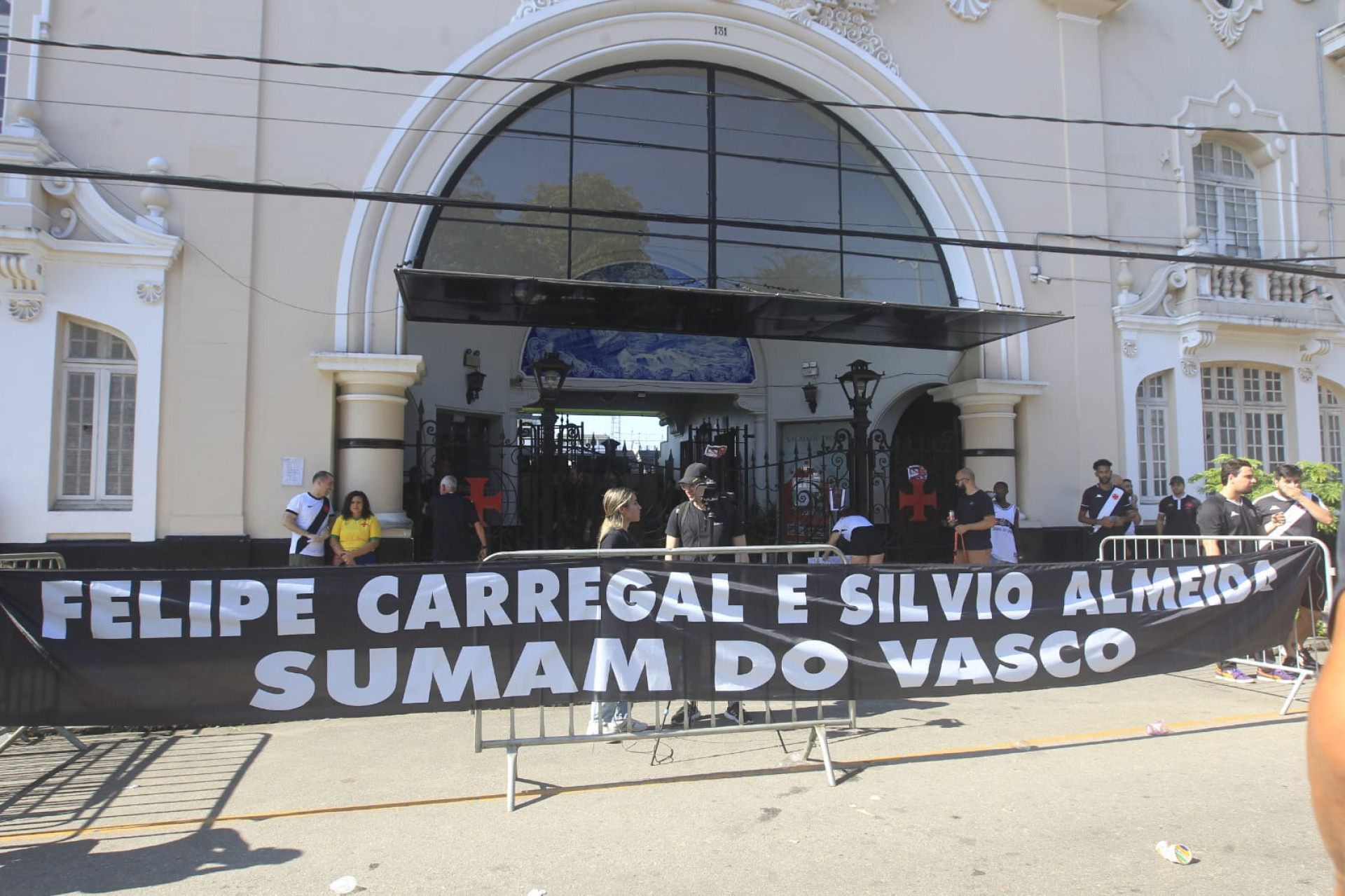 Torcedores do Vasco fizeram protesto em São Januário - Reginaldo Pimenta / Agência O Dia