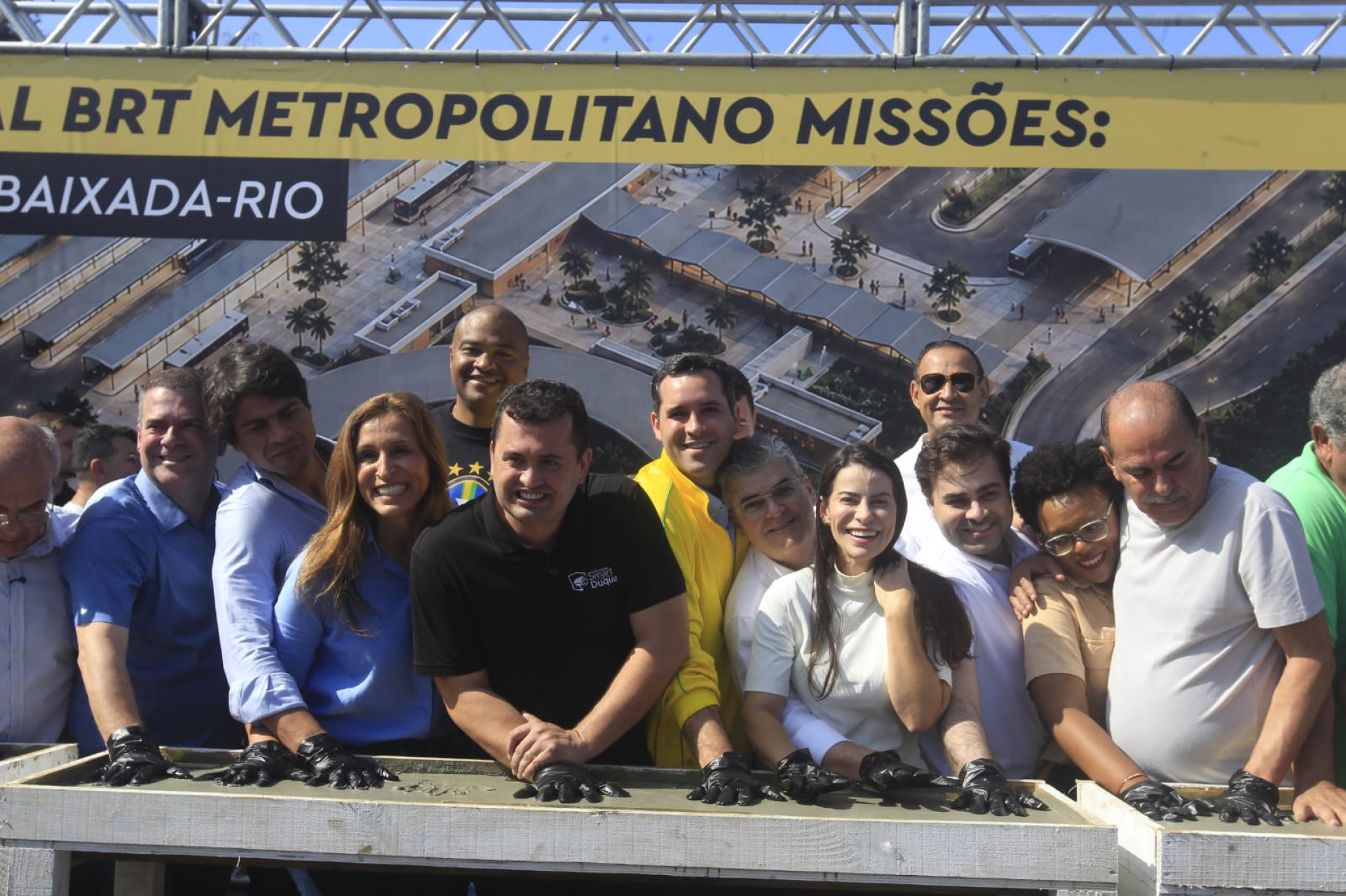 Lançamento da pedra fundamental do Terminal Missões marcou início das obras - Reginaldo Pimenta / Agência O DIA